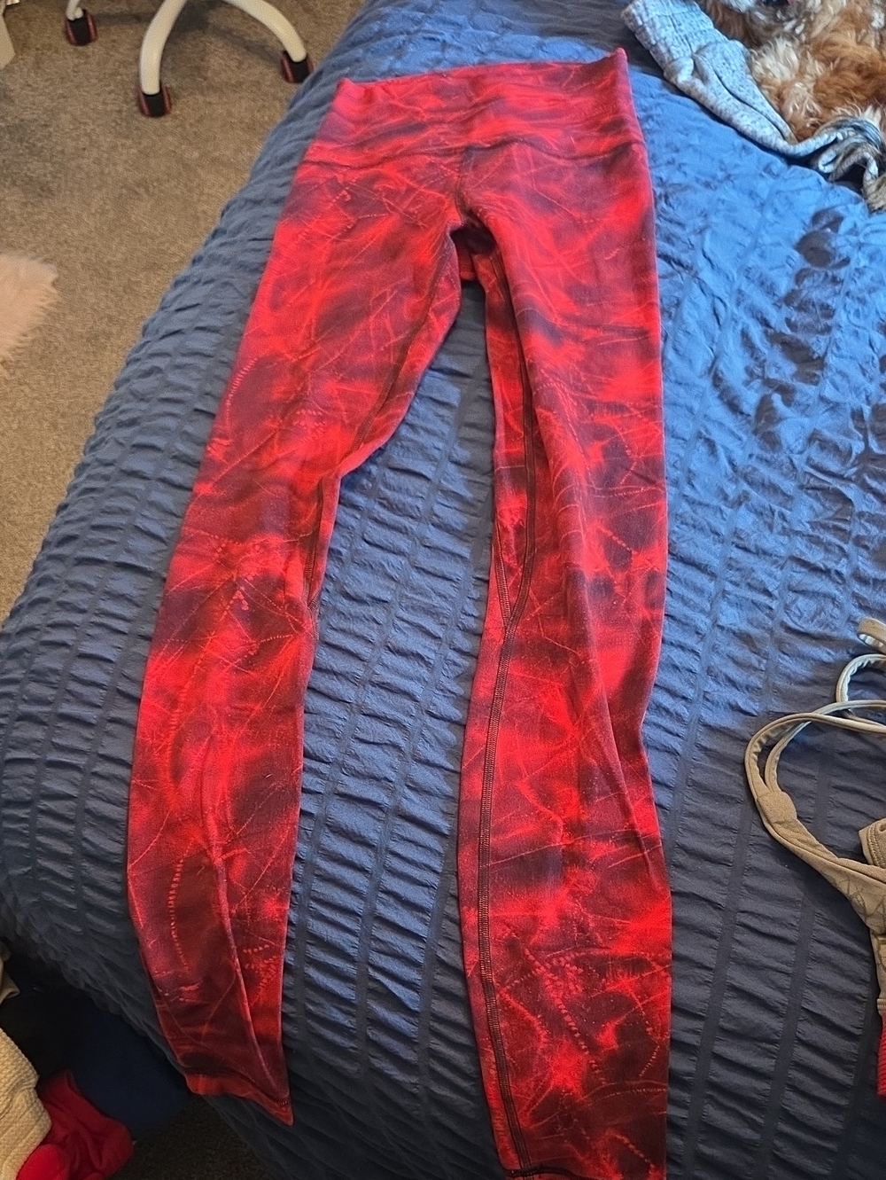 lululemon athletica Red Patterned Women's Leggings